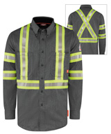 Bulwark® FR iQ Series® Lightweight Shirts with Reflective Striping