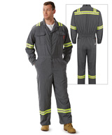 Bulwark® FR iQ Series® Lightweight Coveralls with Reflective Striping