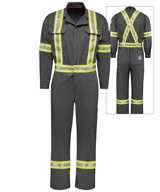Bulwark® FR iQ Series® Lightweight Coveralls with Reflective Striping