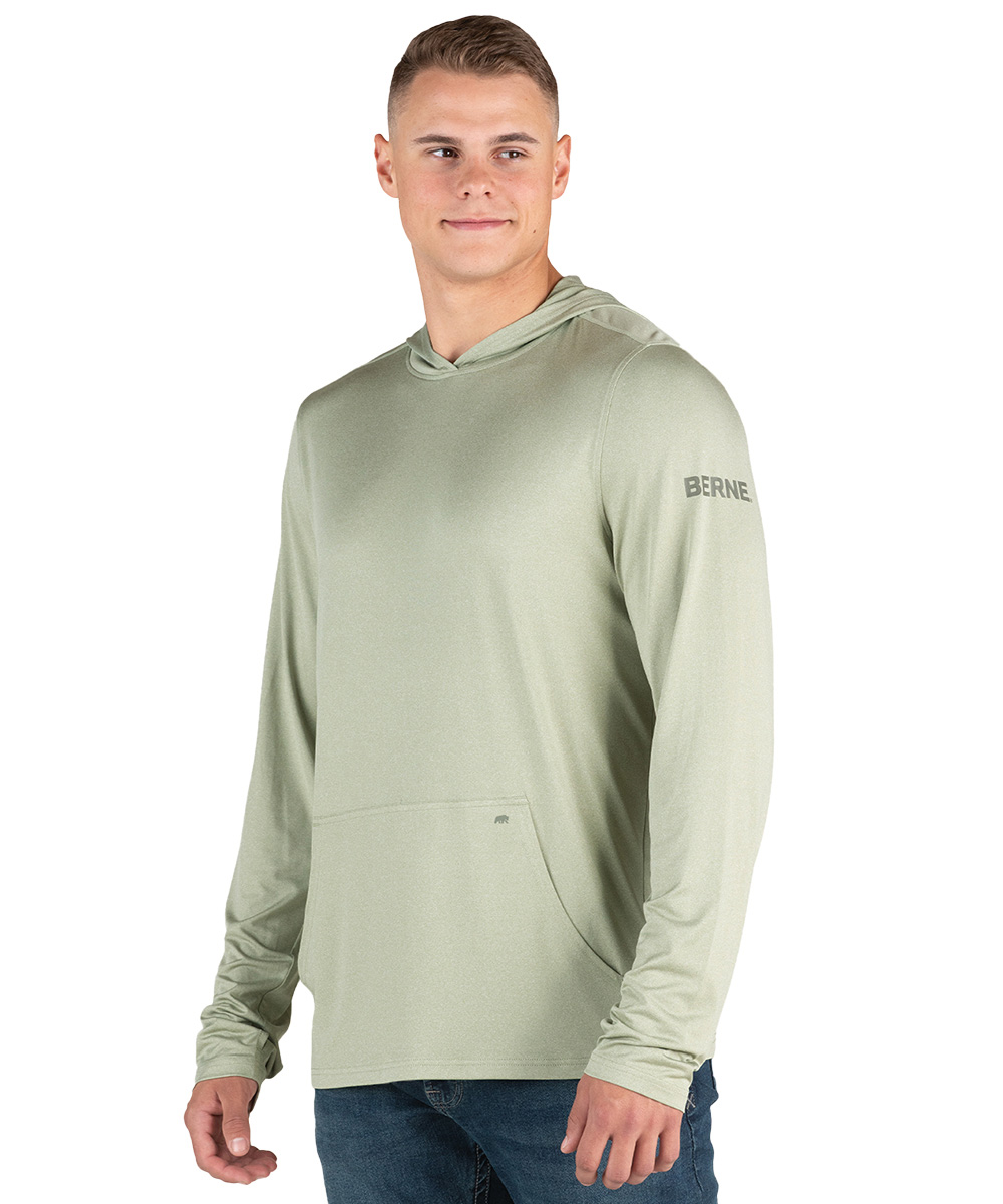 Berne® Long Sleeve Hooded UPF Sun Shirts