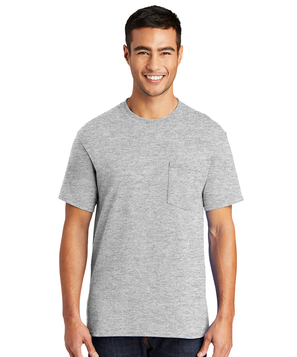 Short Sleeve Blended T-Shirts with Pocket