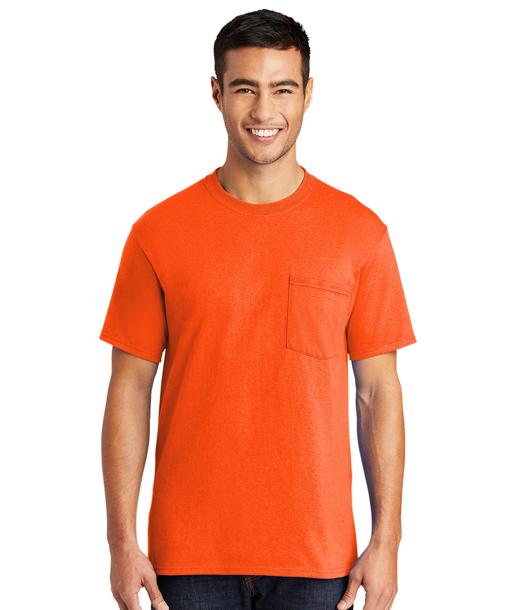 Short Sleeve Blended T-Shirts with Pocket