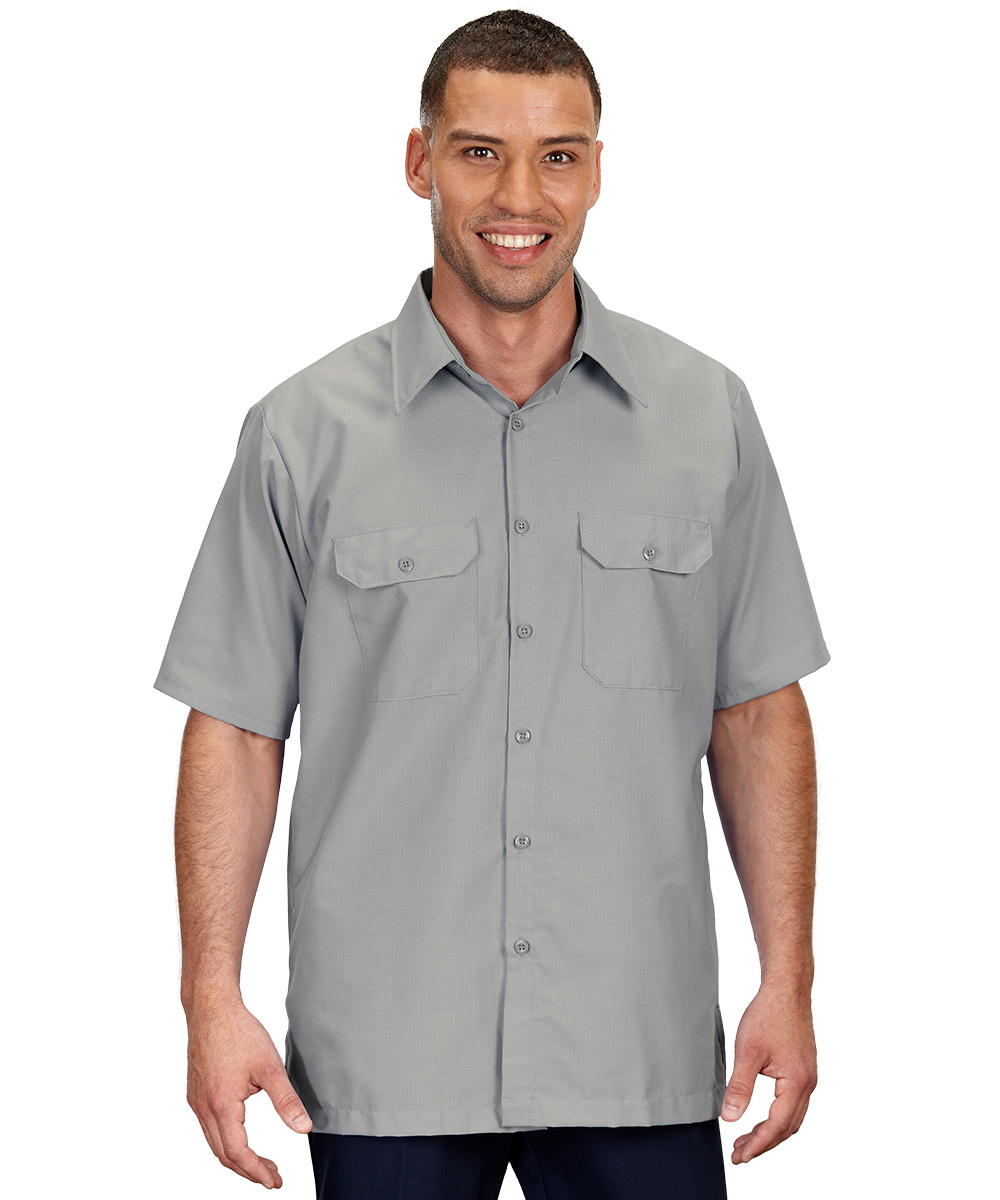 Solid Short Sleeve Ripstop Shirts