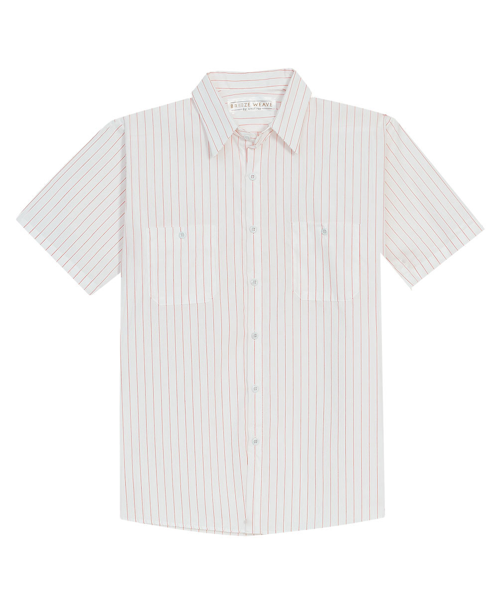 Wide Stripe Short Sleeve Shirts