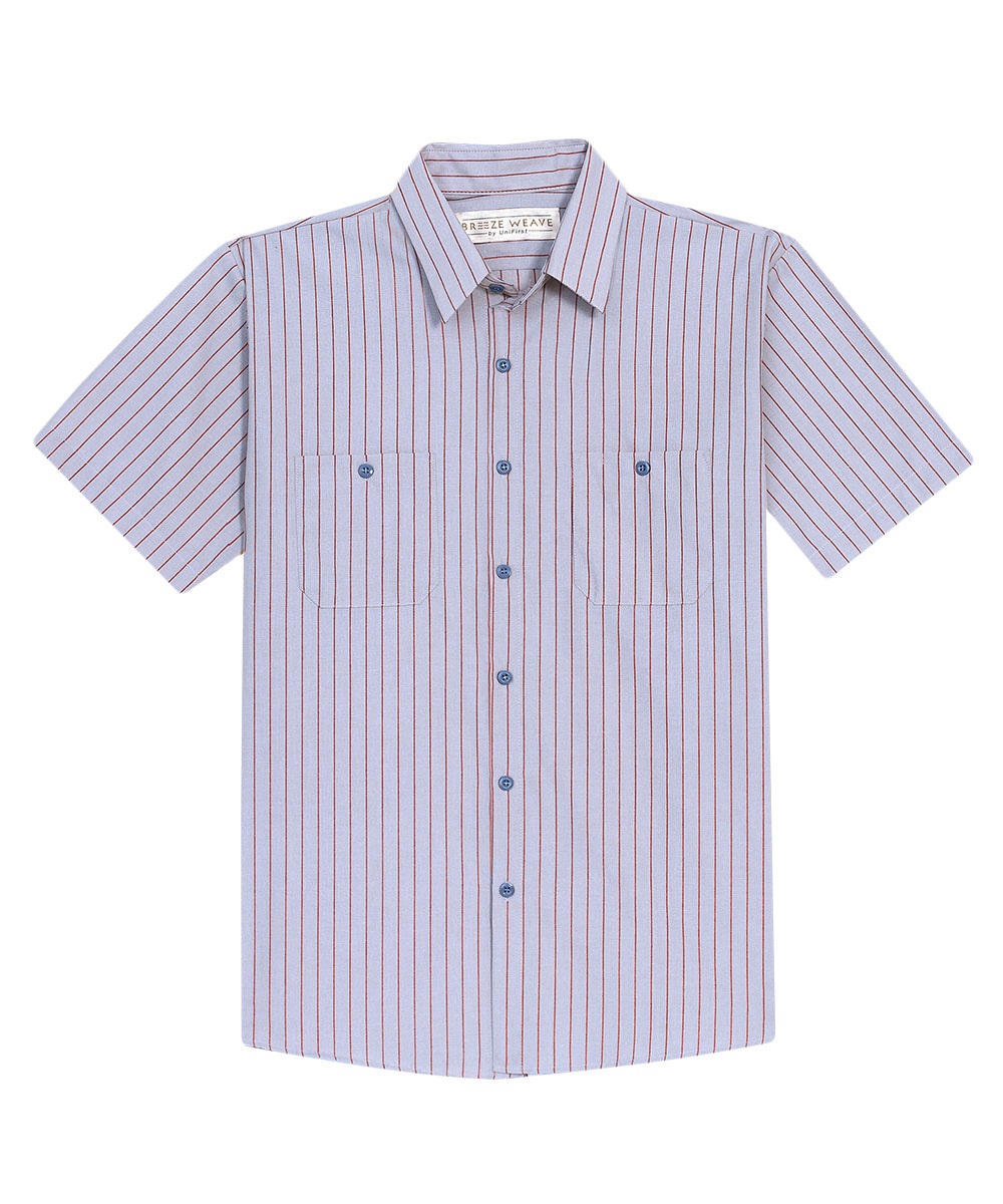 Wide Stripe Short Sleeve Shirts