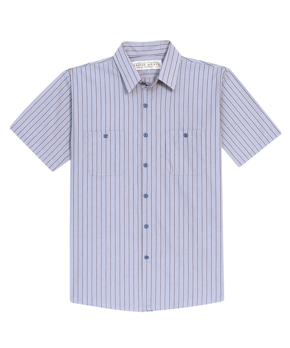 Wide Stripe Short Sleeve Shirts