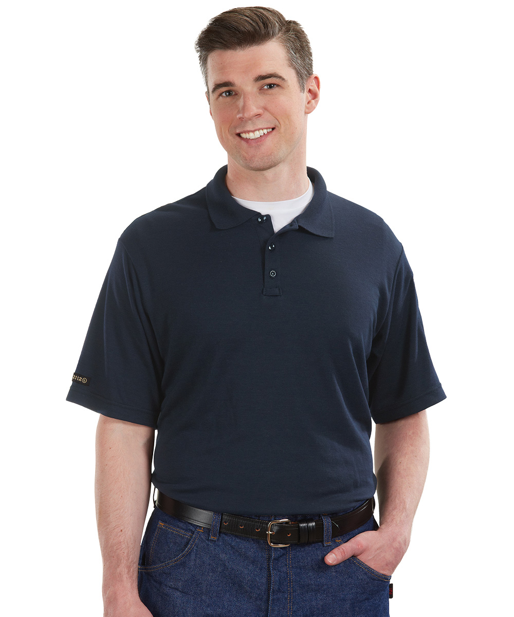 Short Sleeve Flame Resistant Polos
