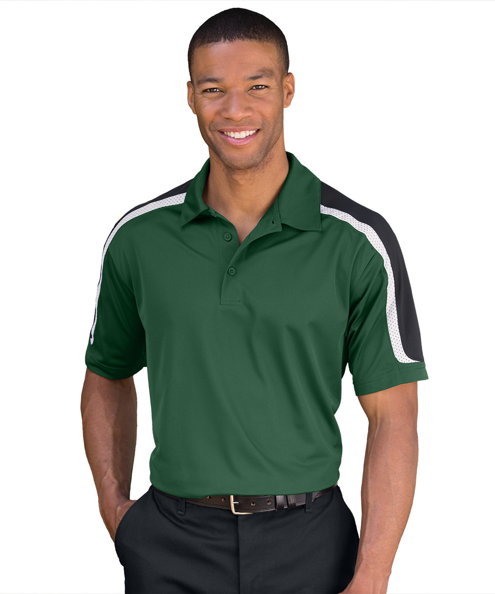 Sport-Tek® Tricolor Micro Piqué Polos
