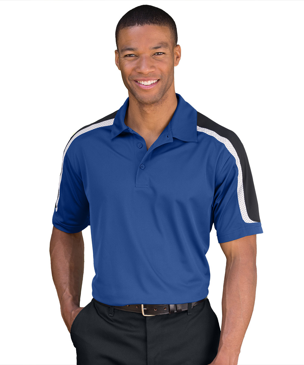 Sport-Tek® Tricolor Micro Piqué Polos