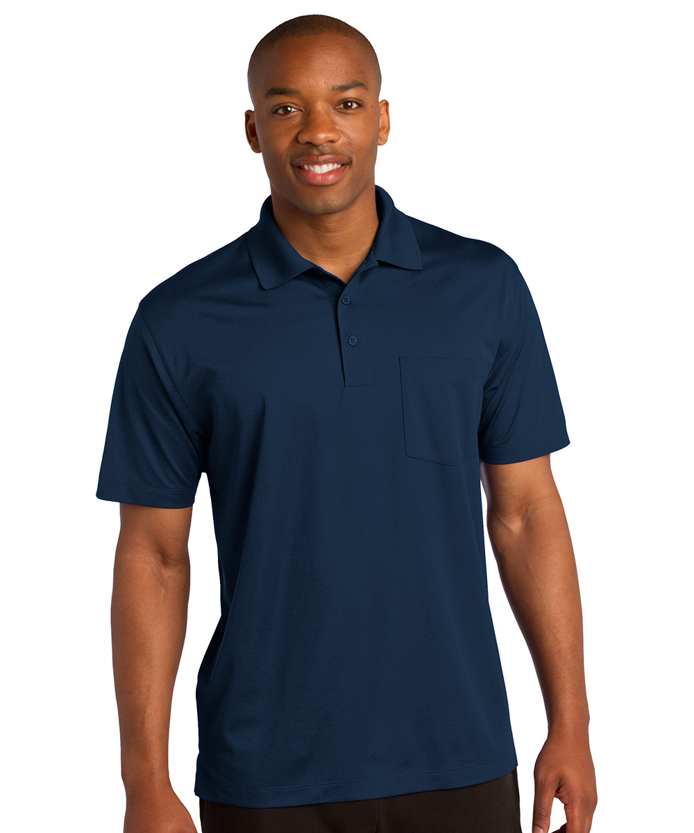 Short Sleeve Micro Piqué Polos with Pocket