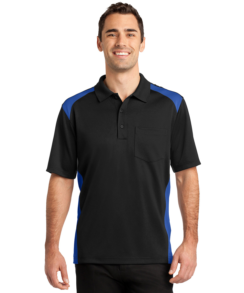 Two-Color Snag-Proof Pocket Polos