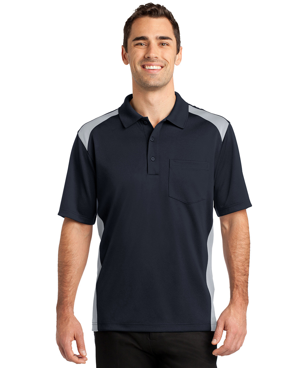 Two-Color Snag-Proof Pocket Polos