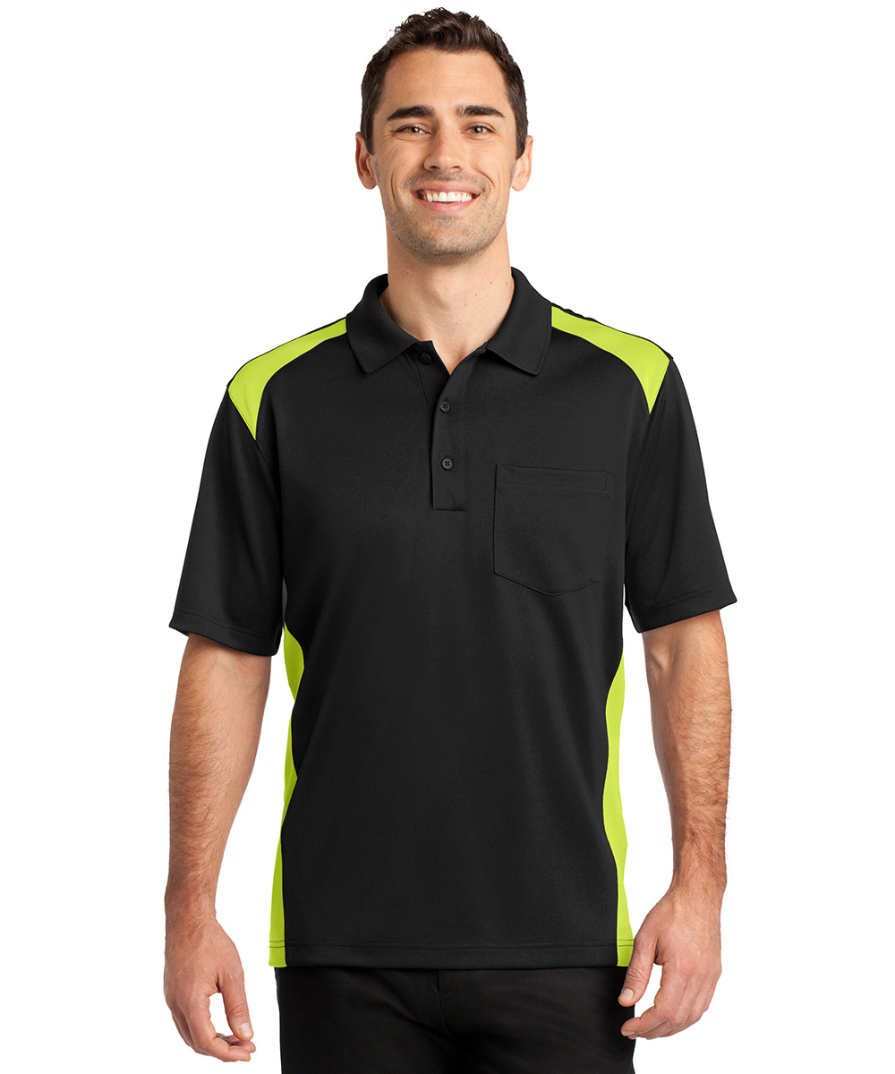 Two-Color Snag-Proof Pocket Polos