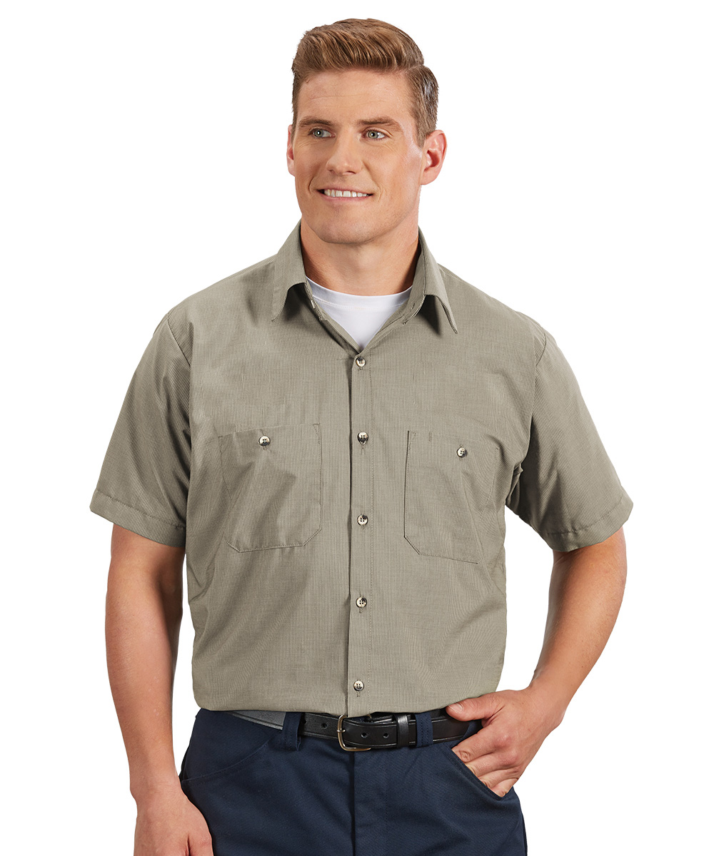 UniWeave® Micro Check Short Sleeve Shirts