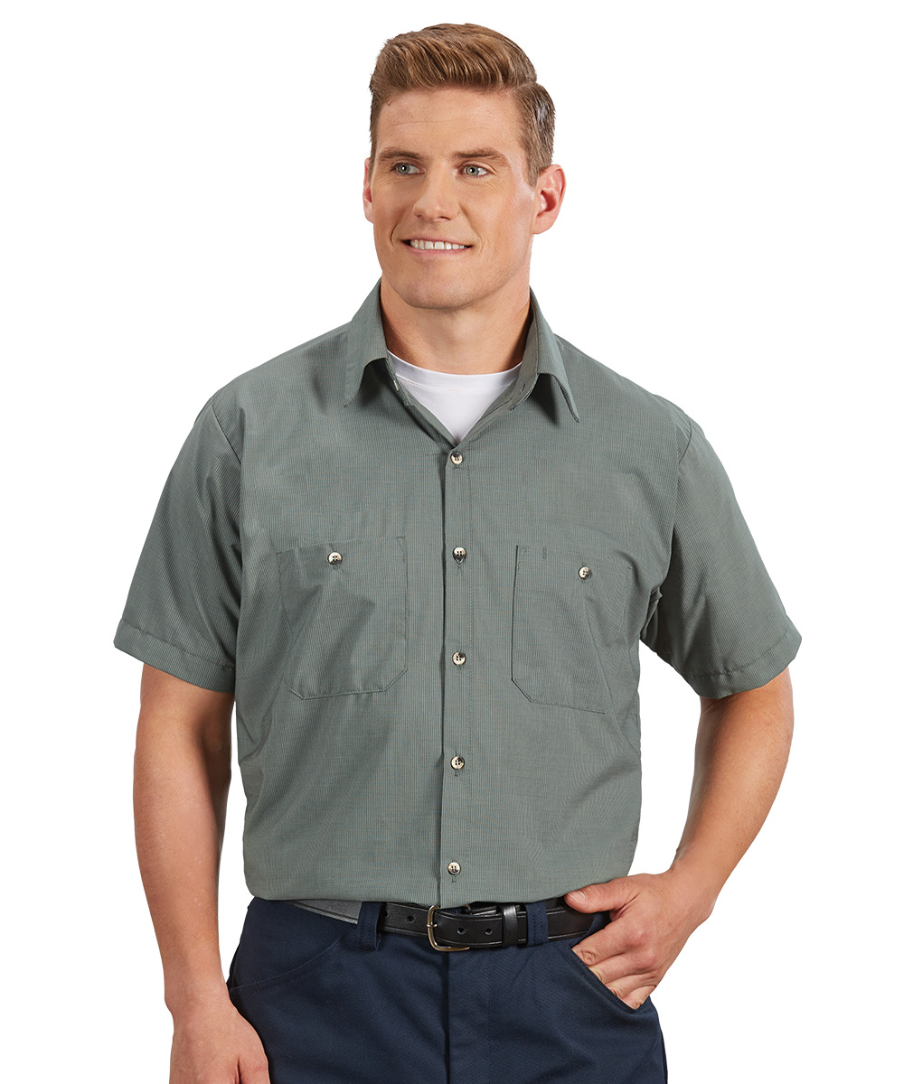 UniWeave® Micro Check Short Sleeve Shirts