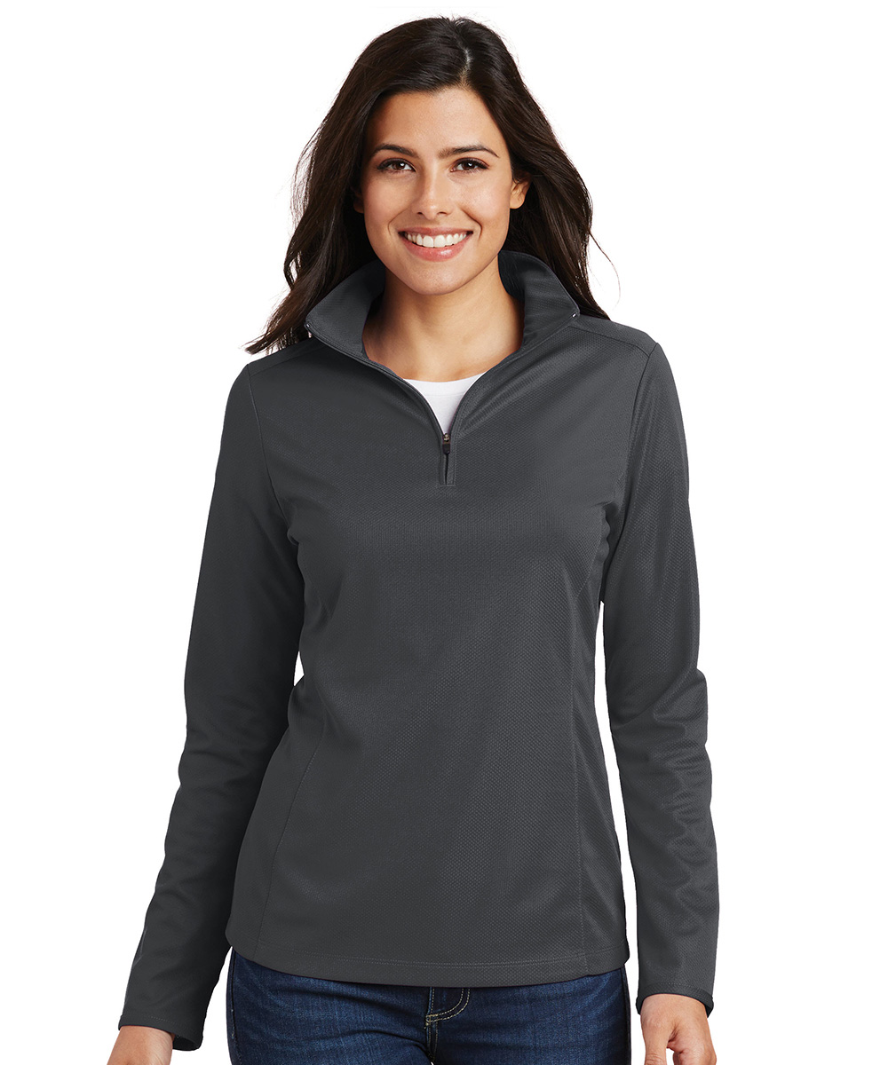 Women's Pinpoint Mesh Half-Zip Pullovers