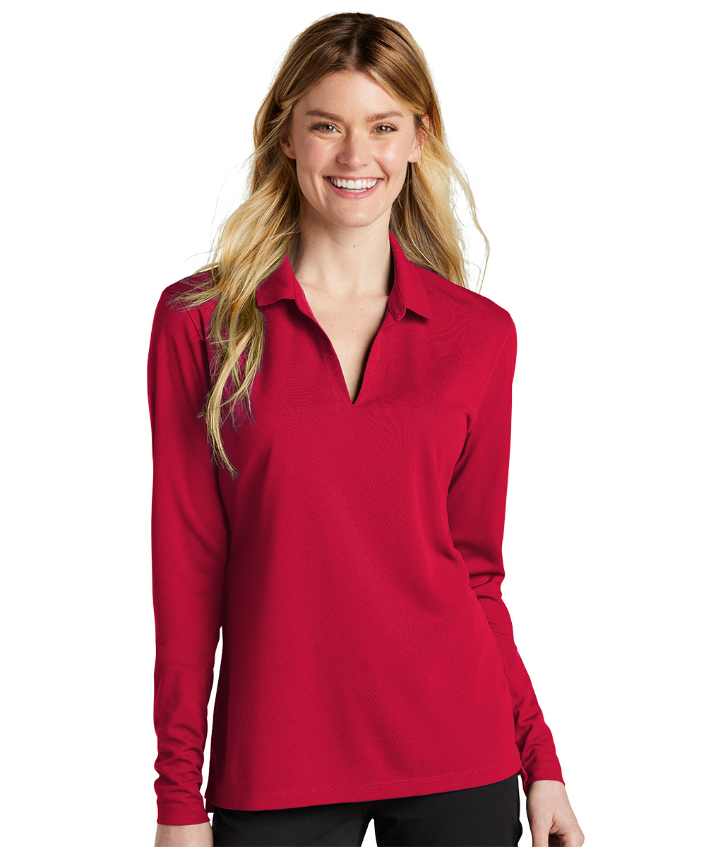 Nike® Women’s Long Sleeve Dri-FIT Piqué 2.0 Polos