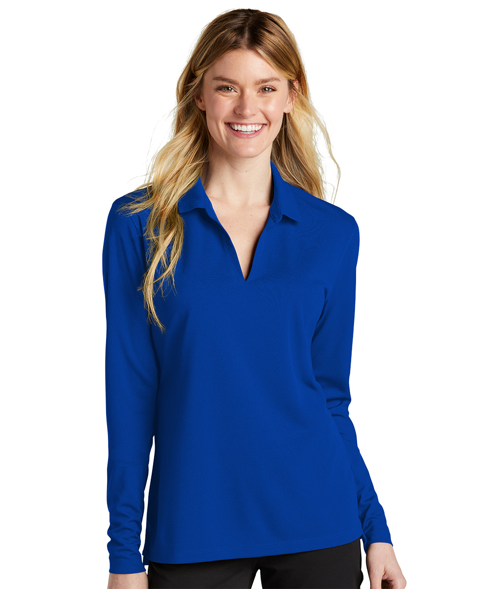 Nike® Women’s Long Sleeve Dri-FIT Piqué 2.0 Polos