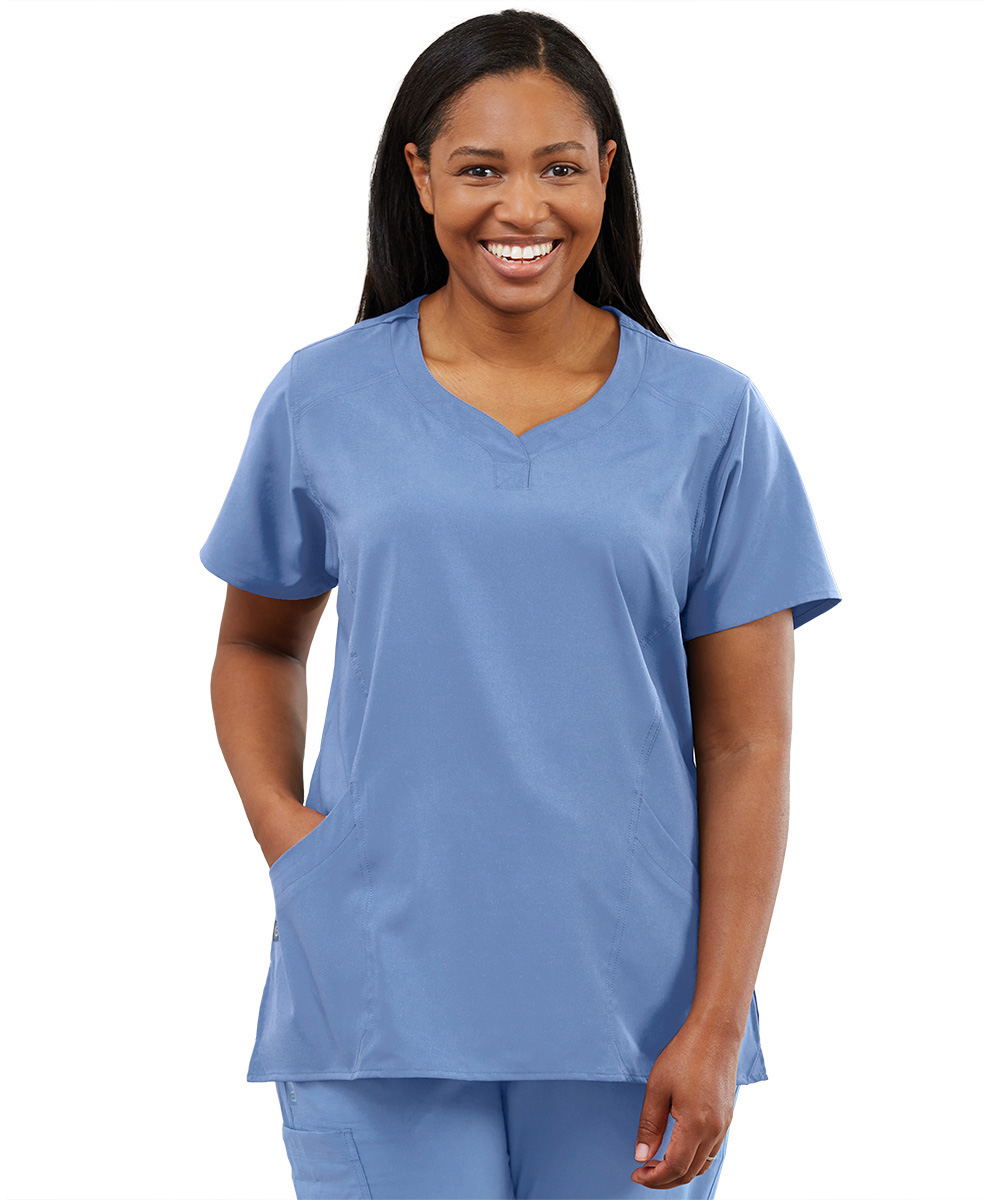 Women’s WonderWink INDY™ Notch-Neck Scrub Tops