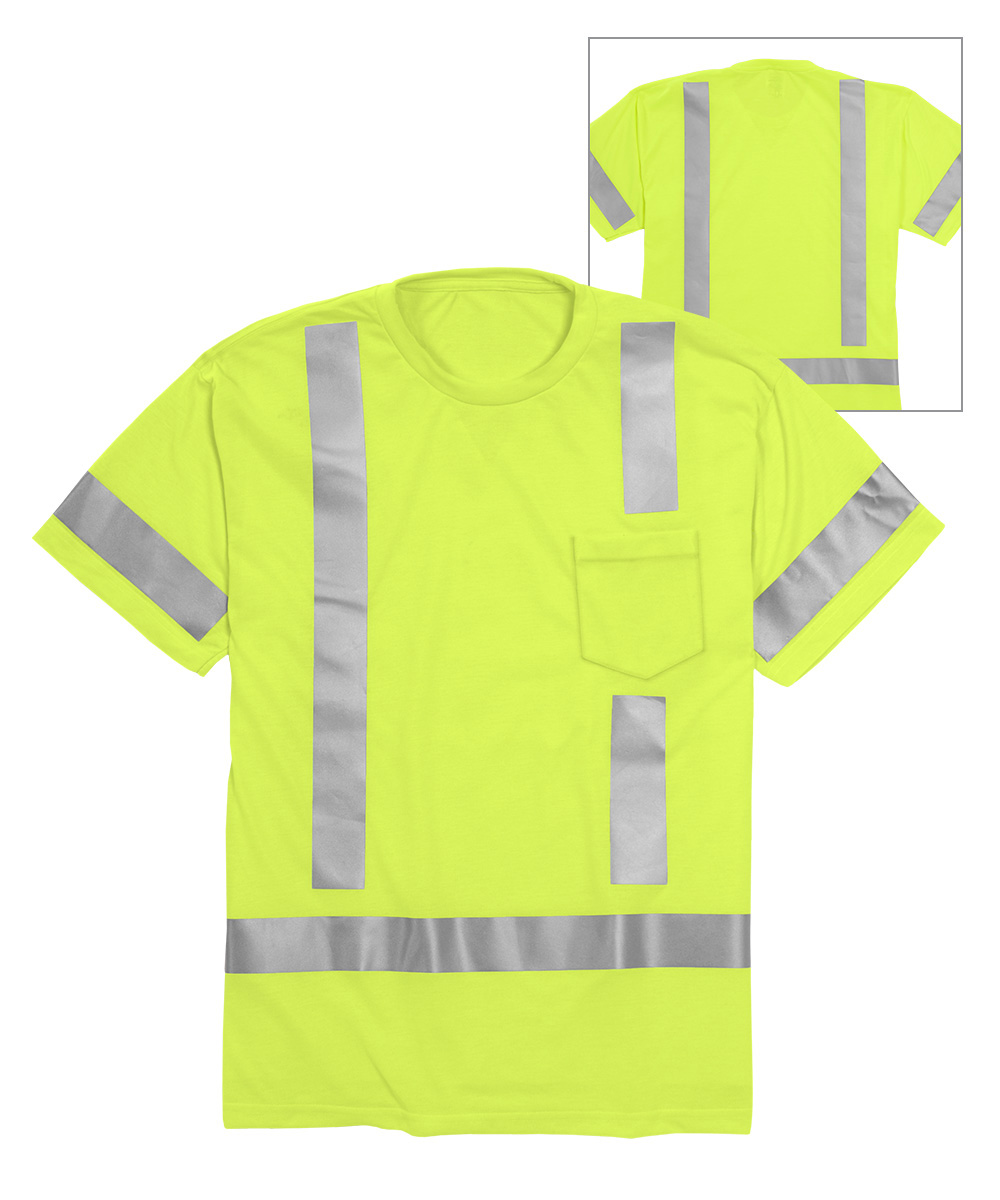High Visibility Short Sleeve T-Shirts with Pocket