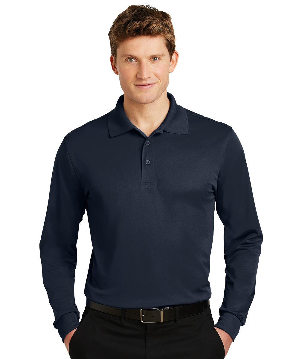 Long Sleeve Micro Piqué Polos