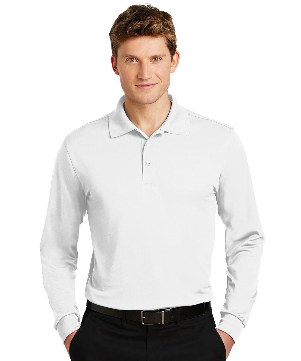 Long Sleeve Micro Piqué Polos