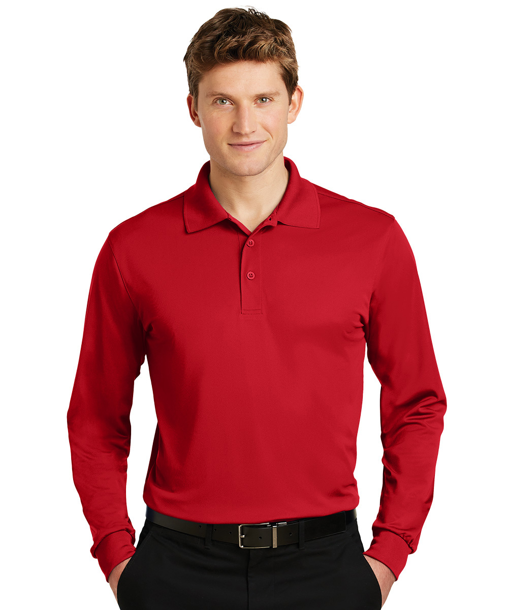 Long Sleeve Micro Piqué Polos