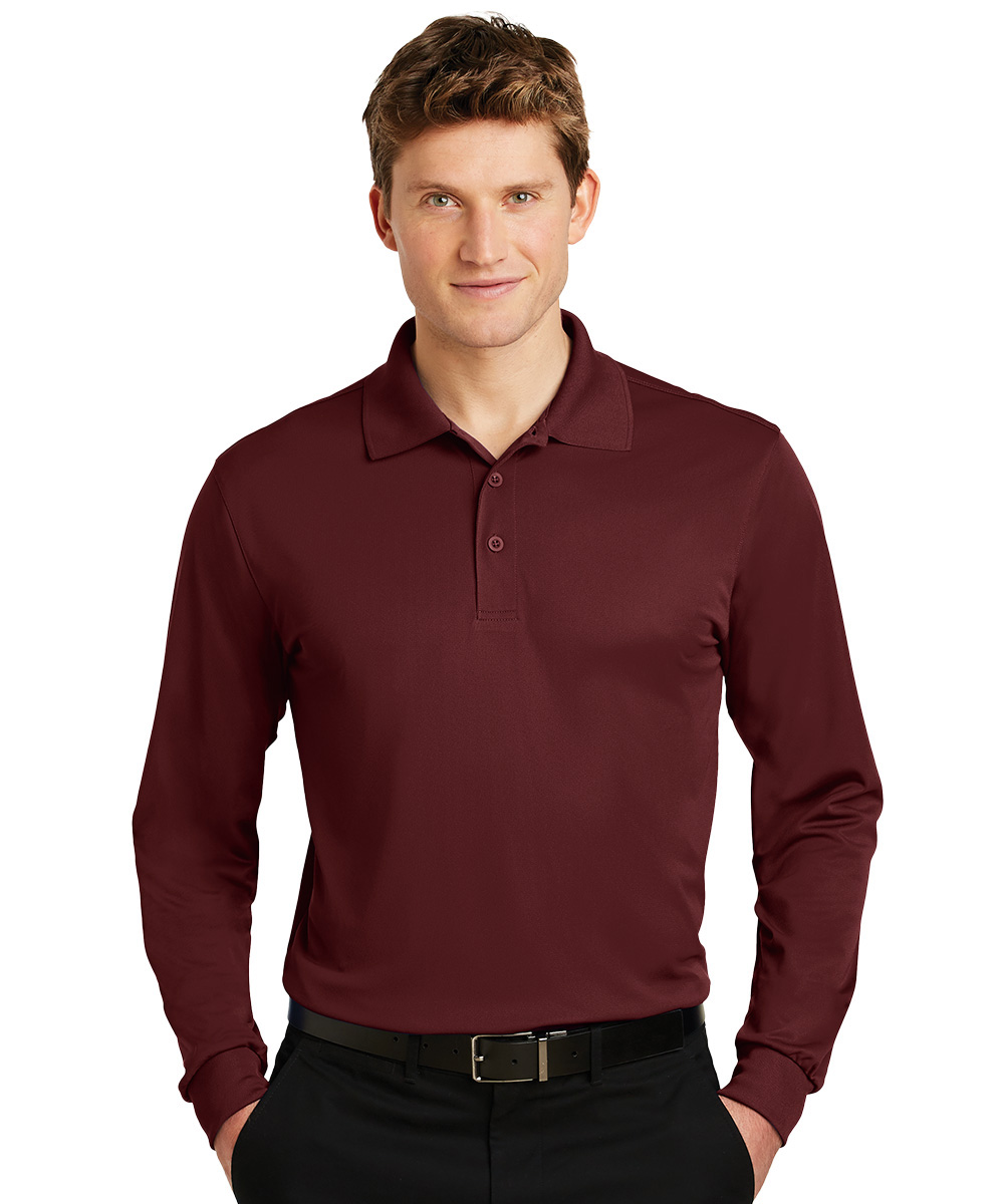 Long Sleeve Micro Piqué Polos