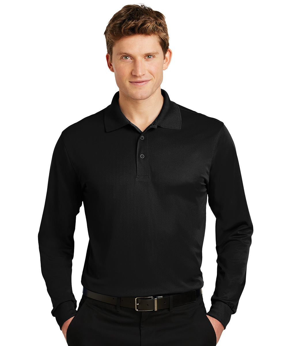 Long Sleeve Micro Piqué Polos