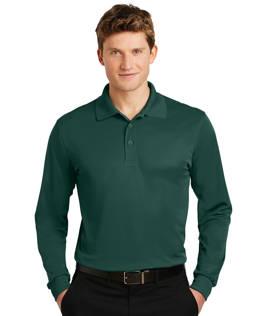 Long Sleeve Micro Piqué Polos