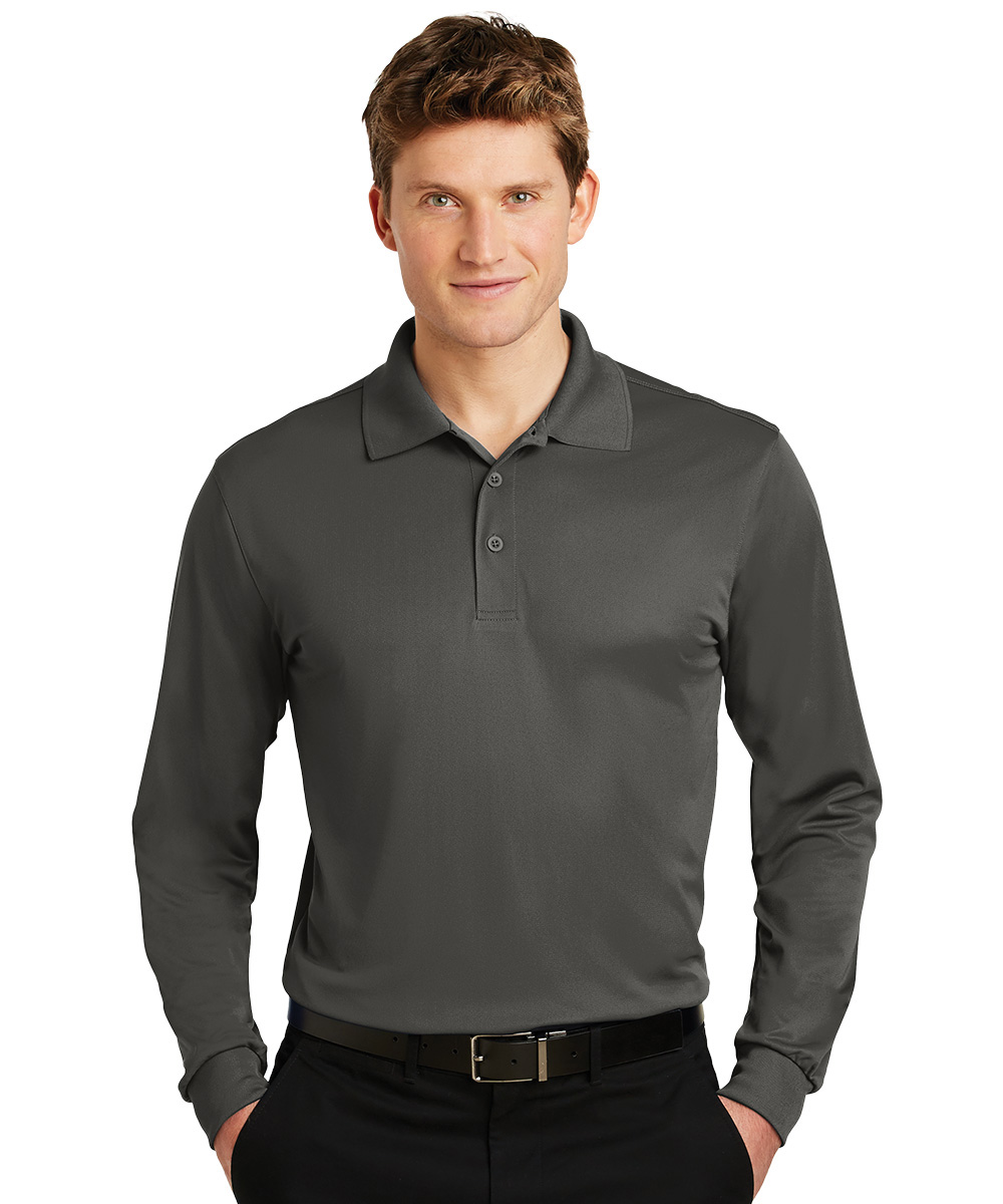 Long Sleeve Micro Piqué Polos