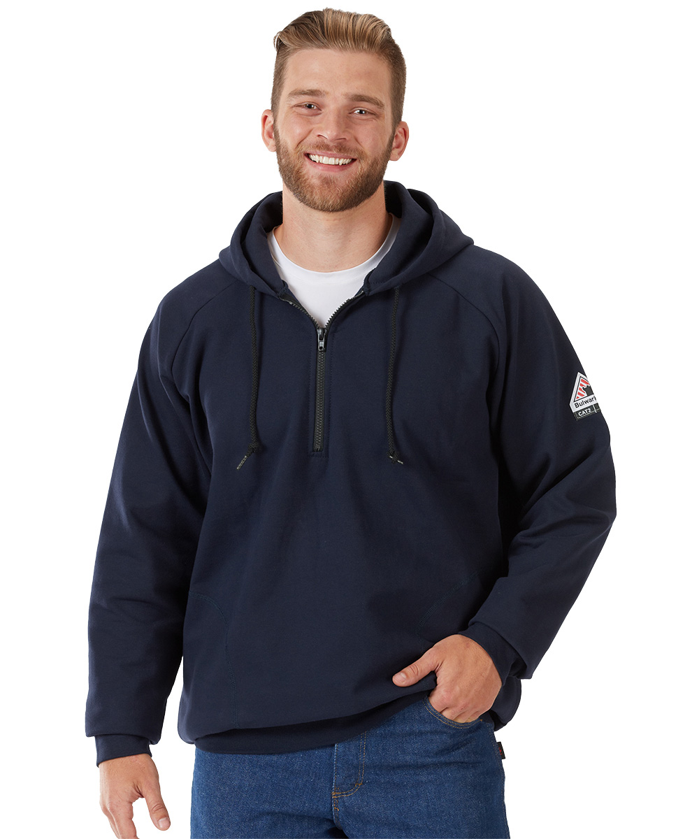 Bulwark® FR Quarter-Zip Hooded Sweatshirts
