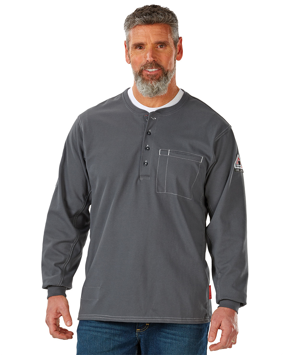 Bulwark® FR iQ Series® Comfort Plus Knit Henley