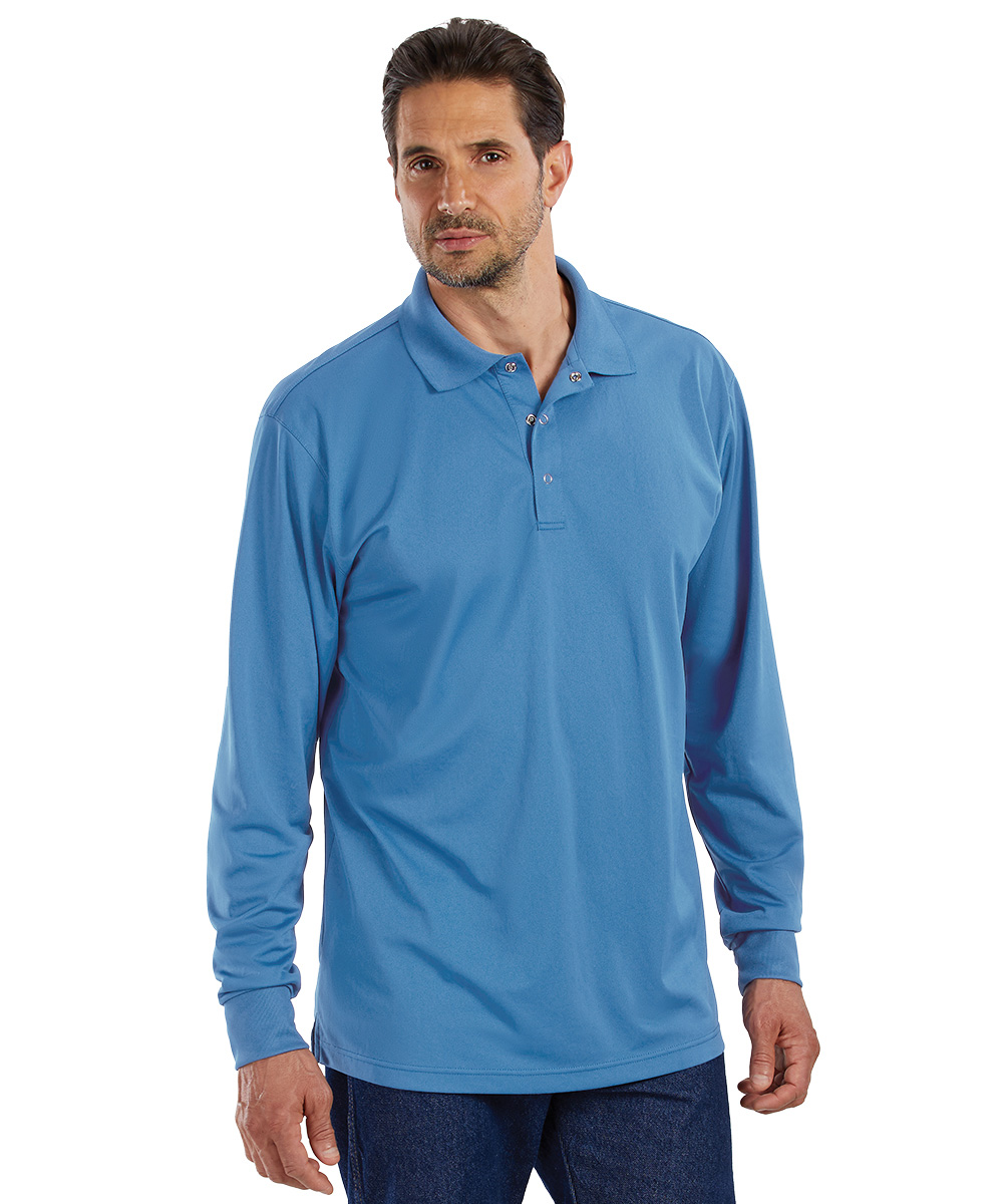 UniSport® Men's Long Sleeve Polo Shirts