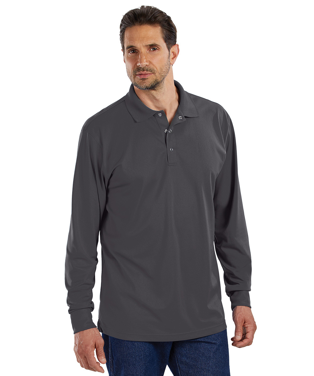 UniSport® Men's Long Sleeve Polo Shirts