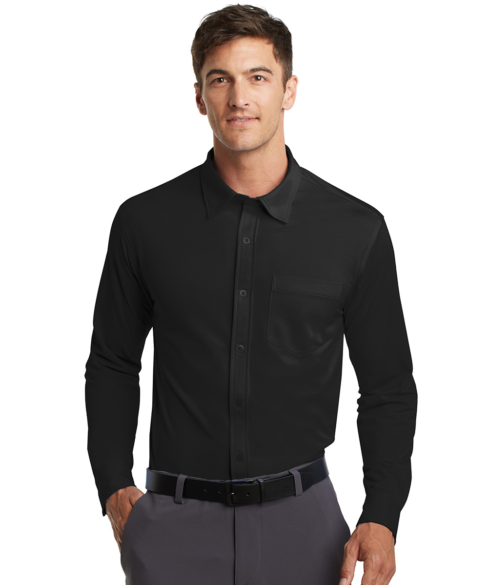 Men's Knit Dress Shirt