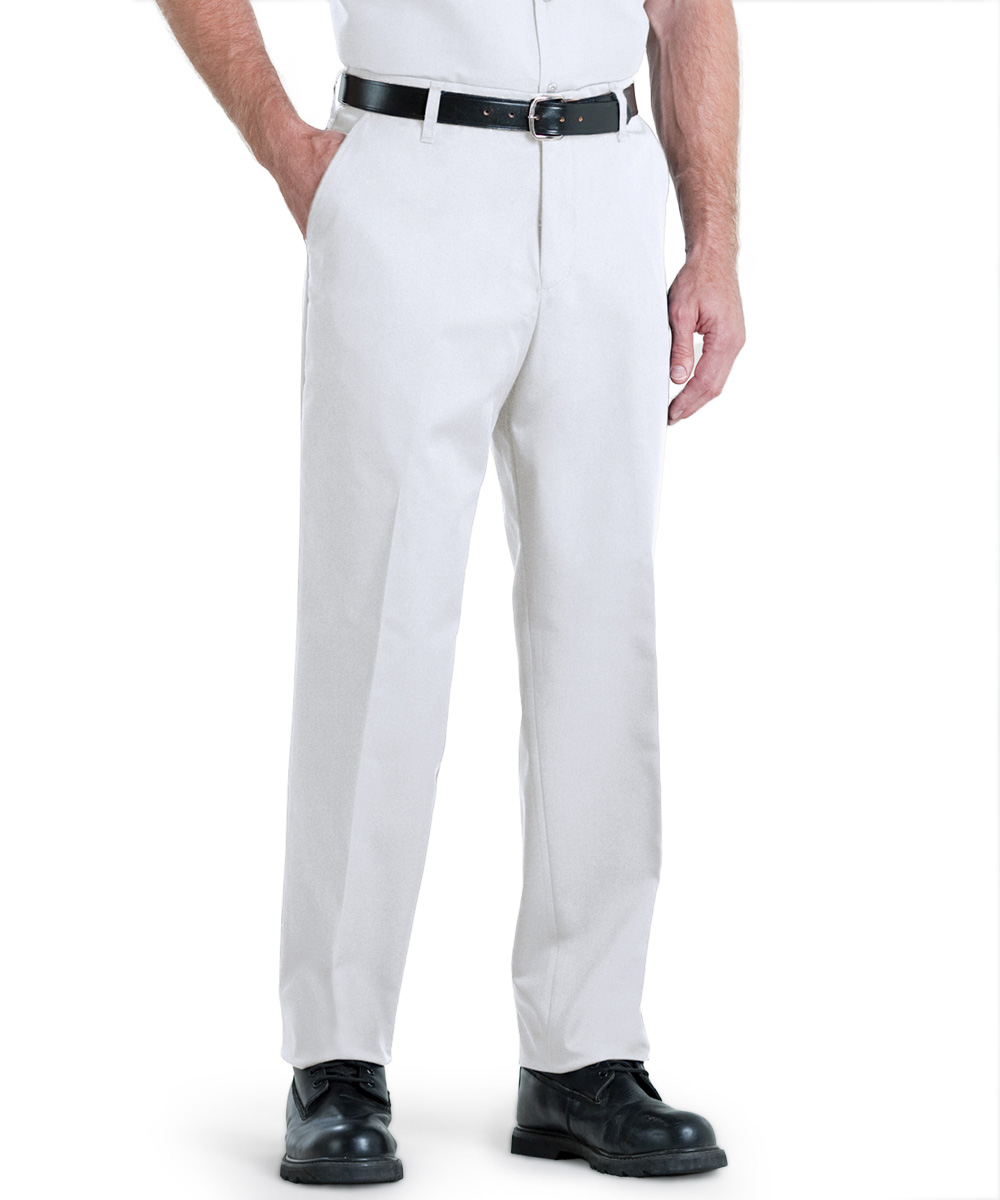 100% Cotton Flat-Front Pants
