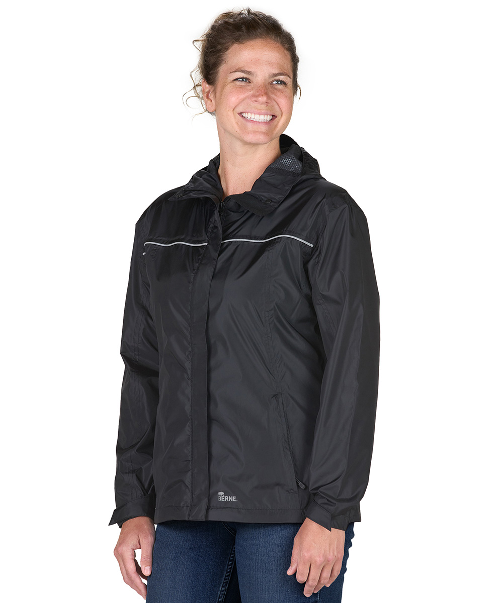 Berne® Women’s Coastline Lightweight Hooded Rain Jackets