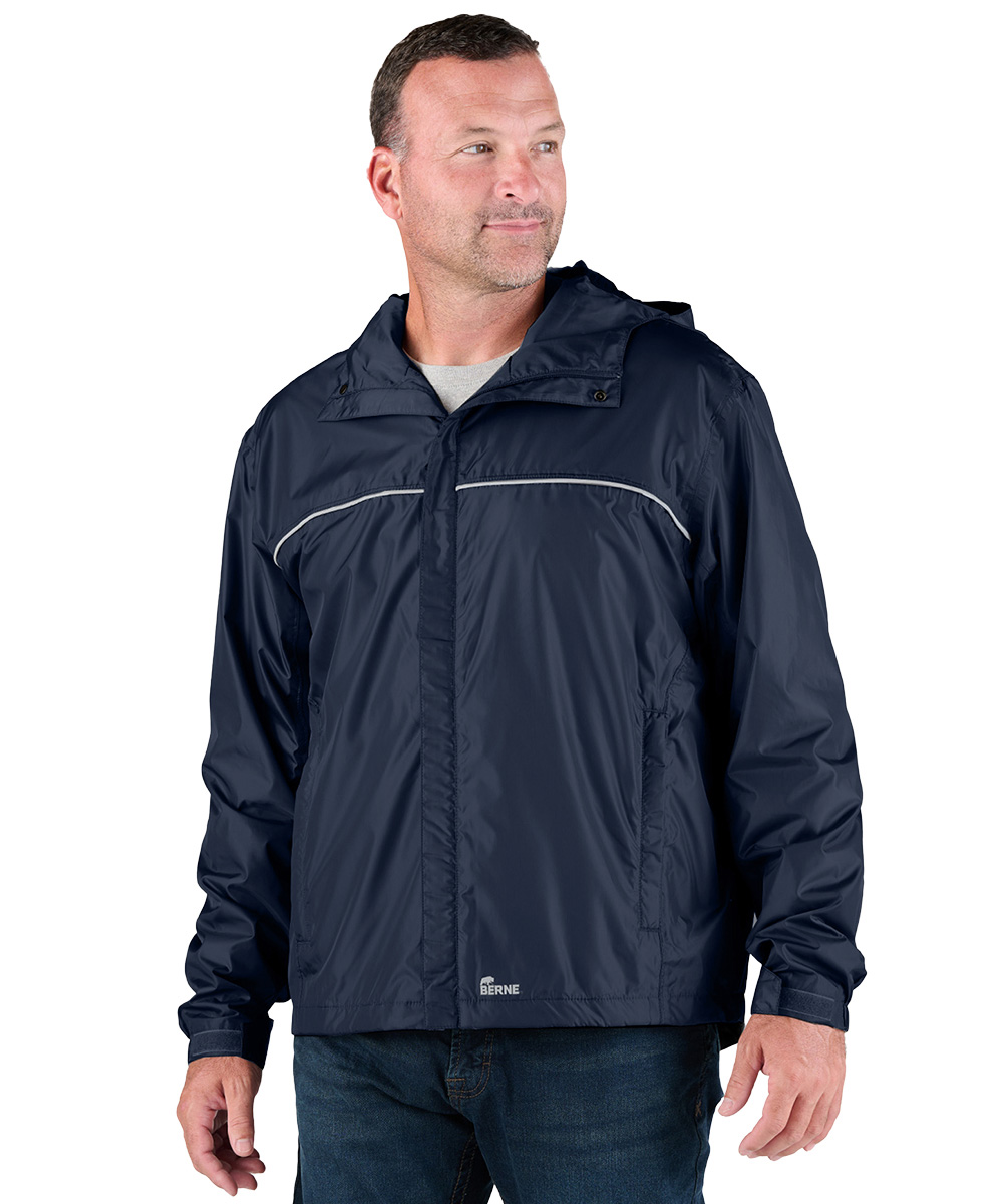 Berne® Coastline Lightweight Hooded Rain Jackets