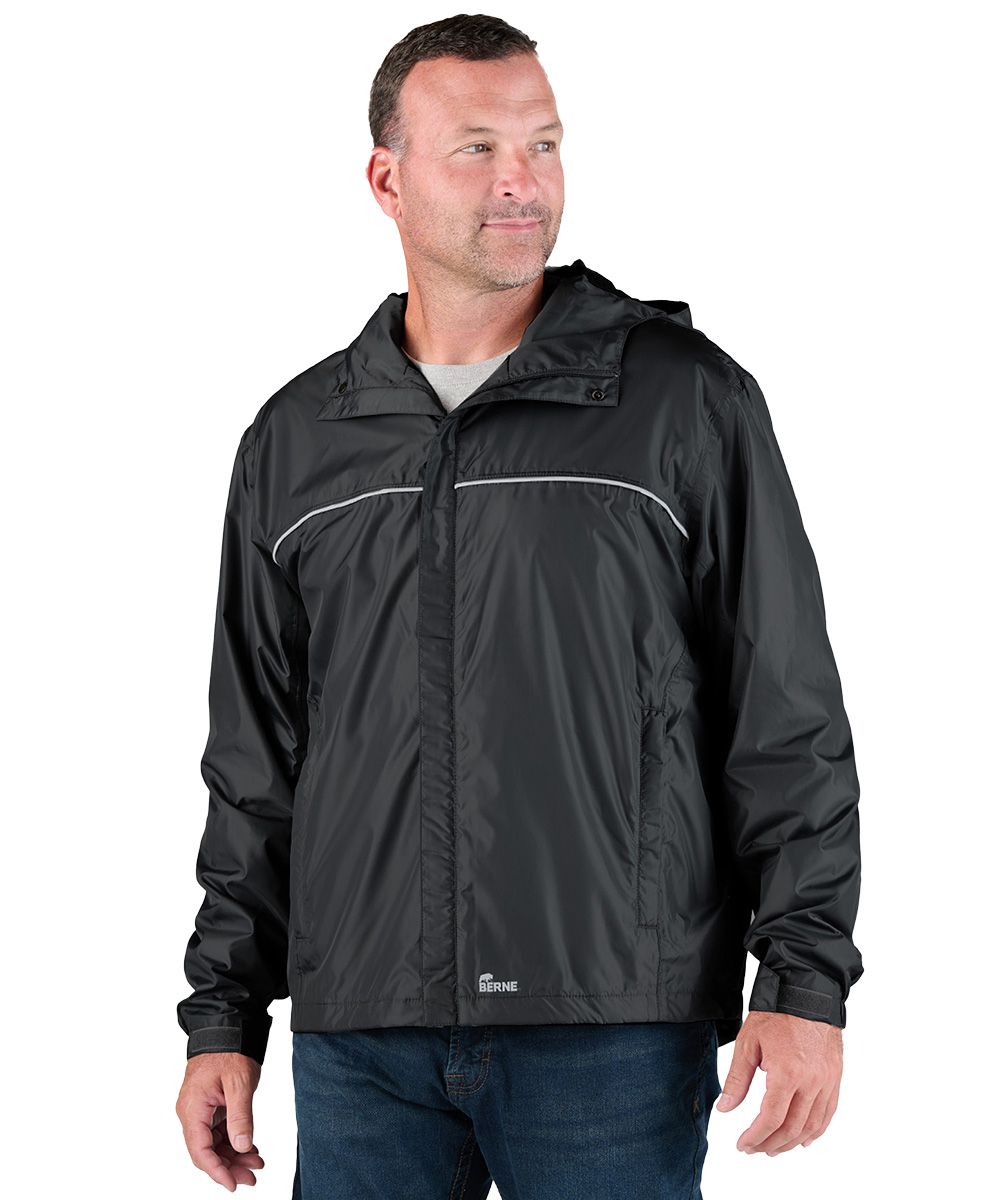 Berne® Coastline Lightweight Hooded Rain Jackets