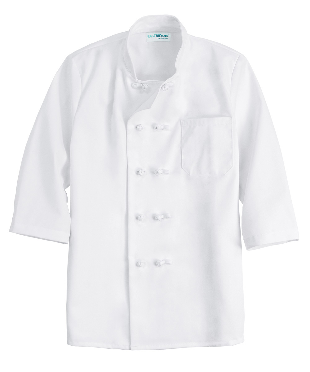 UniWear® 10-Knot 3/4 Sleeve Chef Coats