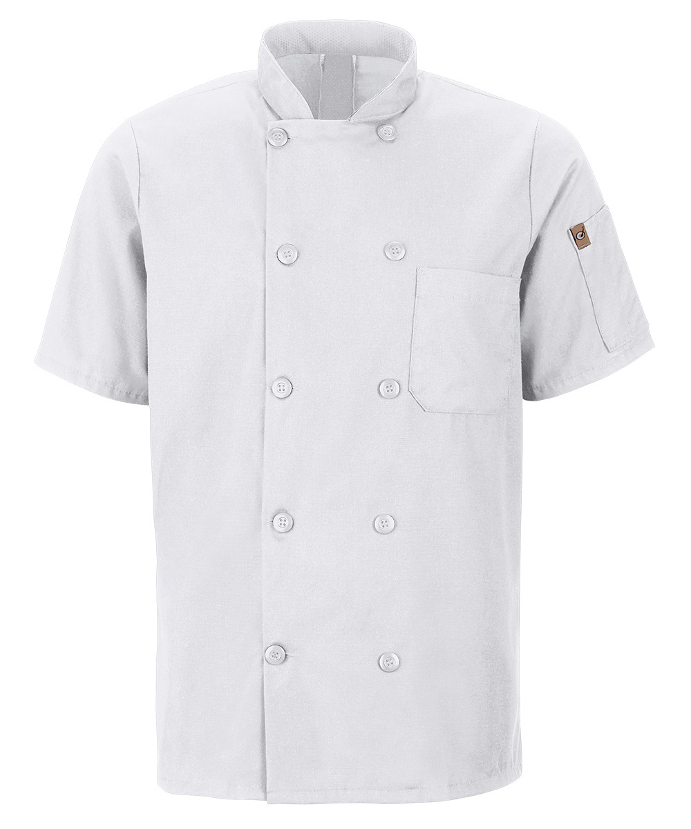 MIMIX™ OilBlok 10-Button Short Sleeve Chef Coats