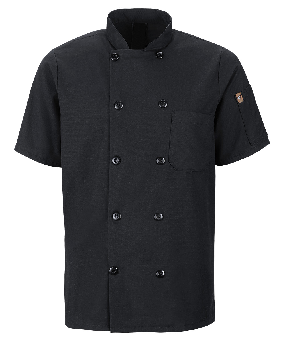 MIMIX™ OilBlok 10-Button Short Sleeve Chef Coats