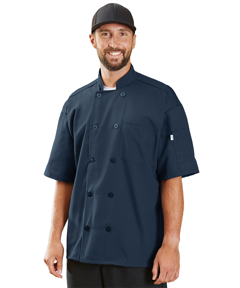 Short Sleeve Mesh-Back Chef Coats