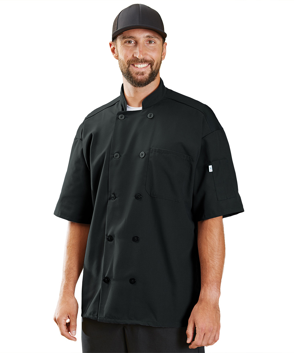 Short Sleeve Mesh-Back Chef Coats