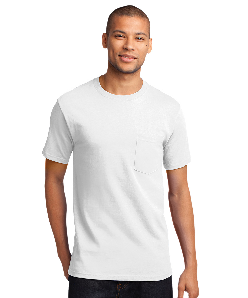 Short Sleeve Cotton T-Shirts with Pocket