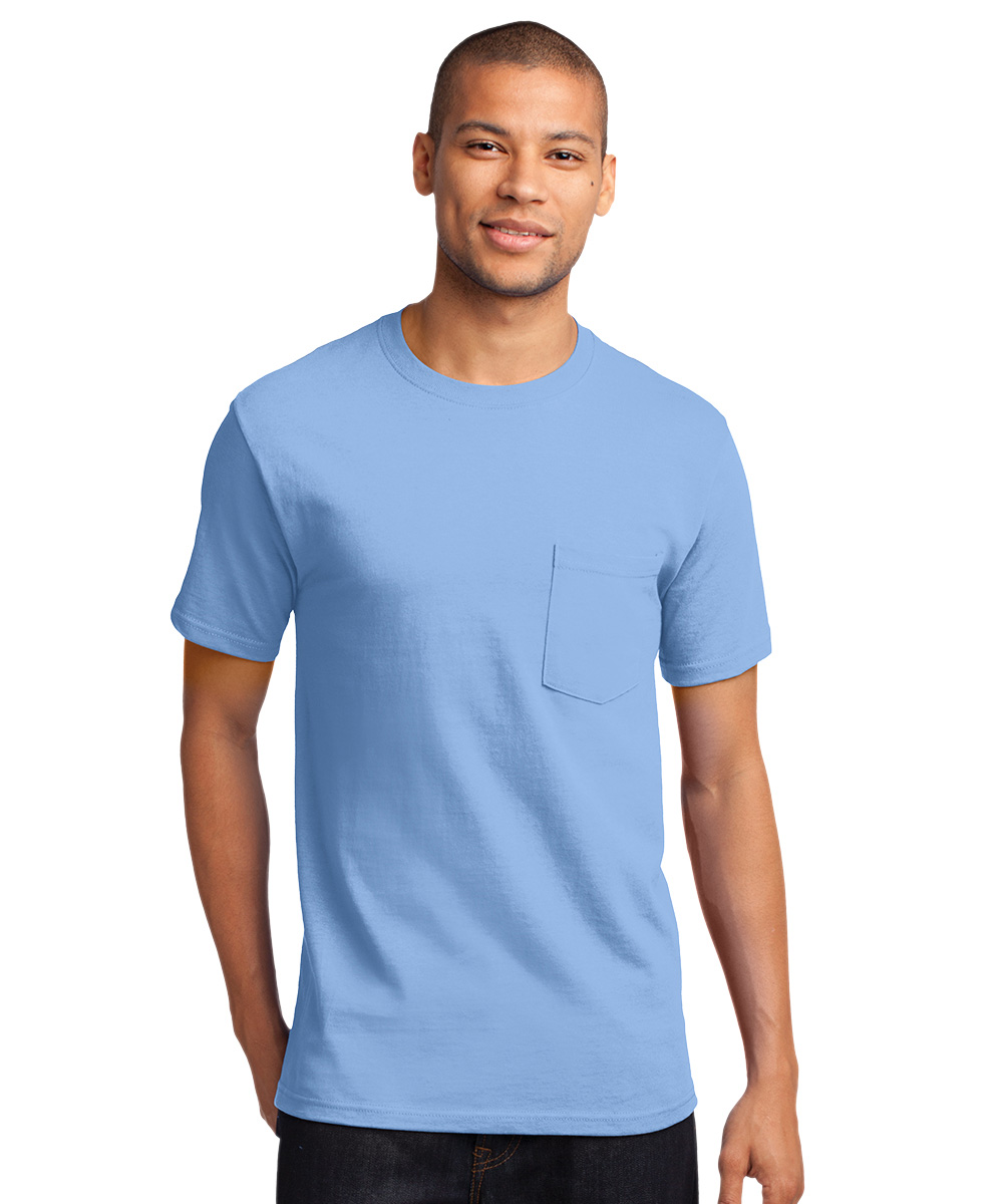 Short Sleeve Cotton T-Shirts with Pocket
