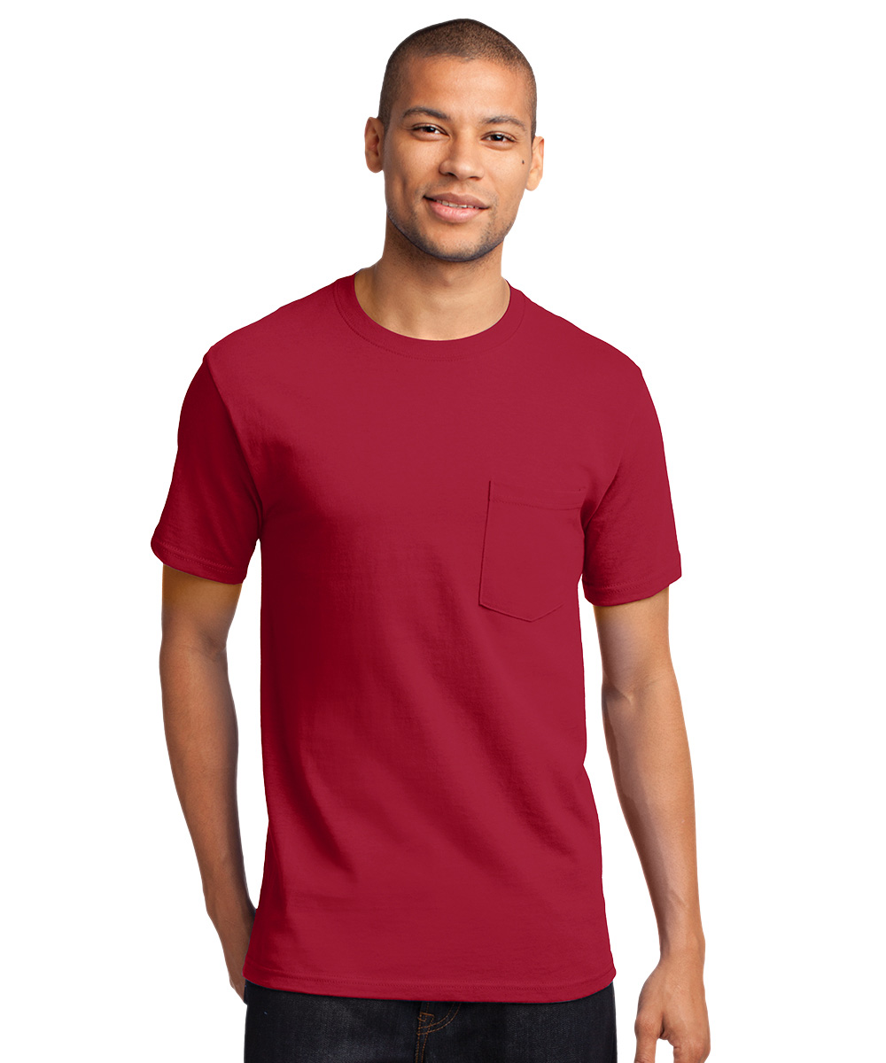 Short Sleeve Cotton T-Shirts with Pocket