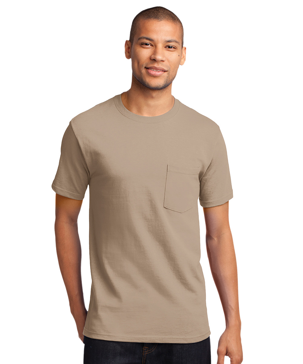 Short Sleeve Cotton T-Shirts with Pocket