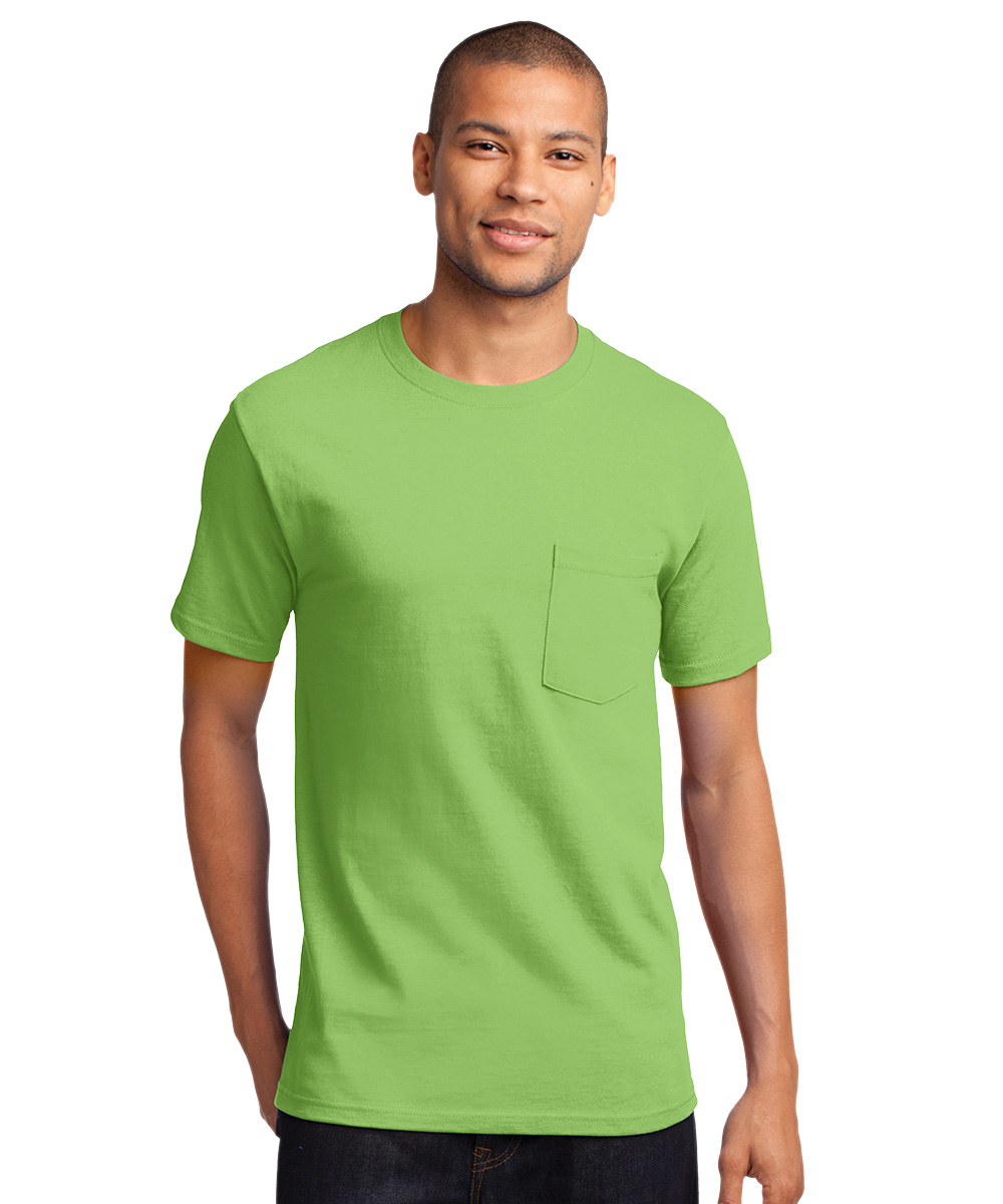 Short Sleeve Cotton T-Shirts with Pocket